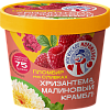 Стакан пломбир 15% со вкусом хризантемы, с посыпкой малин.крамбла