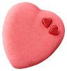 Пирожное  "Сердечко клубничное"